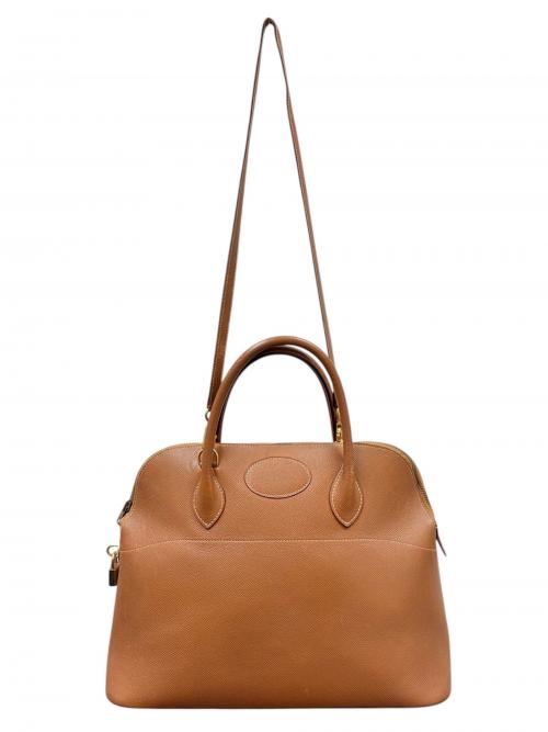 HERMES（エルメス）HERMES (エルメス) Bolide 35 ボリード 35/クシュベル/ゴールド/〇V刻印：1992年製造/ゴールド金具 ゴールド サイズ:35の古着・服飾アイテム