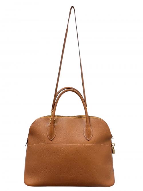 HERMES（エルメス）HERMES (エルメス) Bolide 35 ボリード 35/クシュベル/ゴールド/〇V刻印：1992年製造/ゴールド金具 ゴールド サイズ:35の古着・服飾アイテム