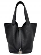 HERMESエルメス）の古着「Picotin Lock MM ピコタンロック MM/トリヨンクレマンス/ブラック/Y刻印：2020年製造/シルバー金具」｜ブラック