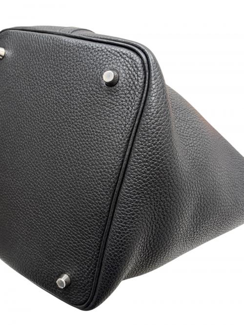 HERMES（エルメス）HERMES (エルメス) Picotin Lock MM ピコタンロック MM/トリヨンクレマンス/ブラック/Y刻印：2020年製造/シルバー金具 ブラック サイズ:MMの古着・服飾アイテム