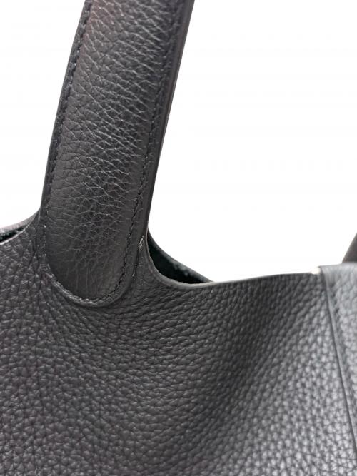 HERMES（エルメス）HERMES (エルメス) Picotin Lock MM ピコタンロック MM/トリヨンクレマンス/ブラック/Y刻印：2020年製造/シルバー金具 ブラック サイズ:MMの古着・服飾アイテム