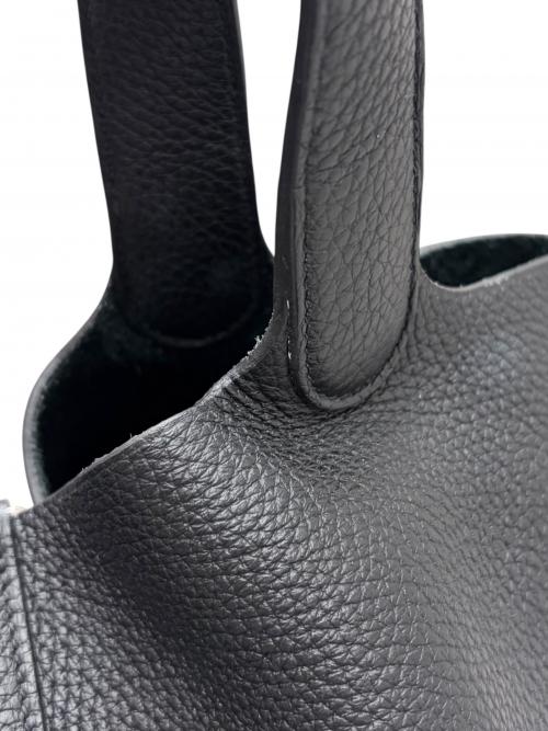 HERMES（エルメス）HERMES (エルメス) Picotin Lock MM ピコタンロック MM/トリヨンクレマンス/ブラック/Y刻印：2020年製造/シルバー金具 ブラック サイズ:MMの古着・服飾アイテム