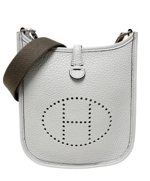 HERMES（エルメス）HERMES (エルメス) Evelyne TPM エブリン TPM/トリヨンクレマンス/ブルーペール/Z刻印：2021年製造/シルバー金具 ブルーペール サイズ:TPMの古着・服飾アイテム