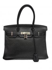 HERMES（エルメス）の古着「バーキン30/トリヨンクレマンス/ブラック/□J刻印:2006年製造/シルバー金具」｜ブラック