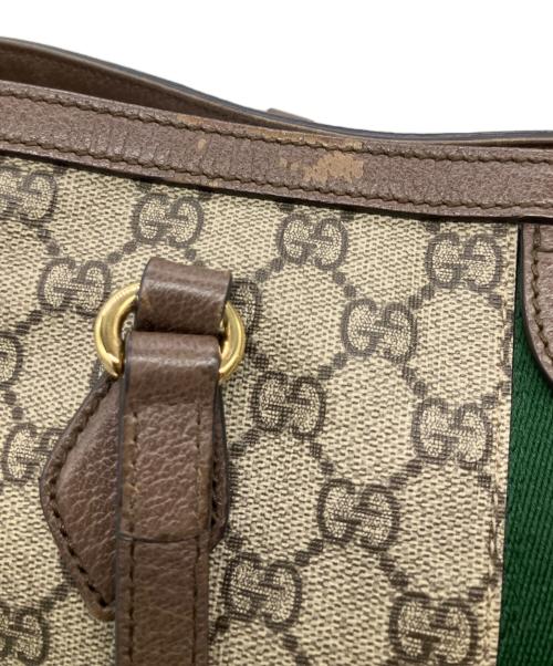 GUCCI（グッチ）GUCCI (グッチ) オフディアトートバッグ ラージ ブラウン サイズ:ラージの古着・服飾アイテム