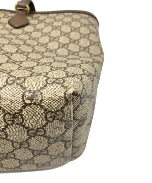 GUCCI（グッチ）GUCCI (グッチ) オフディアトートバッグ ラージ ブラウン サイズ:ラージの古着・服飾アイテム