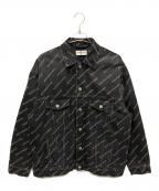 BALENCIAGAバレンシアガ）の古着「BB Denim Jacket/BBモノグラムデニムジャケット」｜ブラック