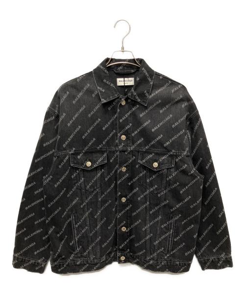 BALENCIAGA（バレンシアガ）BALENCIAGA (バレンシアガ) BB Denim Jacket/BBモノグラムデニムジャケット ブラック サイズ:XSの古着・服飾アイテム