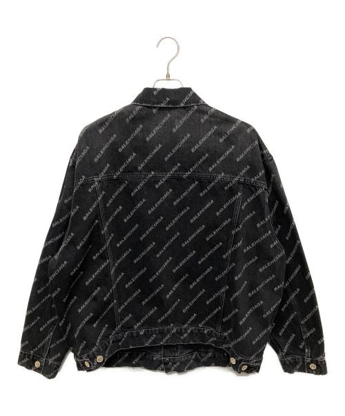 BALENCIAGA（バレンシアガ）BALENCIAGA (バレンシアガ) BB Denim Jacket/BBモノグラムデニムジャケット ブラック サイズ:XSの古着・服飾アイテム