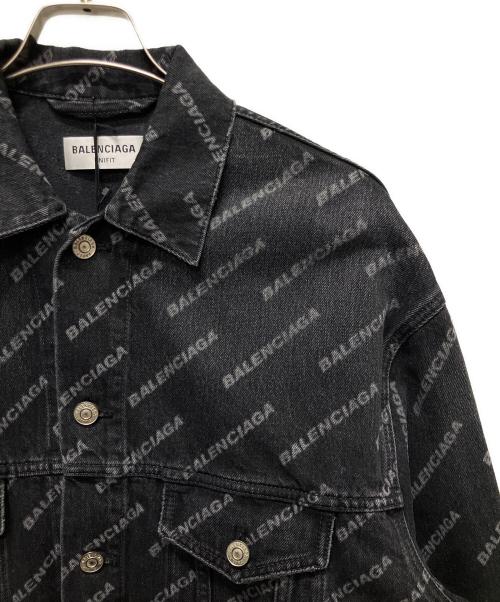 BALENCIAGA（バレンシアガ）BALENCIAGA (バレンシアガ) BB Denim Jacket/BBモノグラムデニムジャケット ブラック サイズ:XSの古着・服飾アイテム