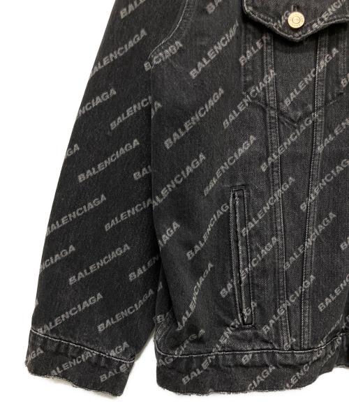 BALENCIAGA（バレンシアガ）BALENCIAGA (バレンシアガ) BB Denim Jacket/BBモノグラムデニムジャケット ブラック サイズ:XSの古着・服飾アイテム