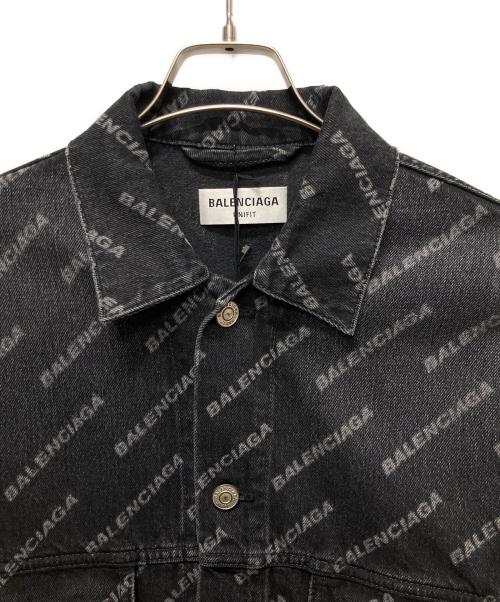 BALENCIAGA（バレンシアガ）BALENCIAGA (バレンシアガ) BB Denim Jacket/BBモノグラムデニムジャケット ブラック サイズ:XSの古着・服飾アイテム