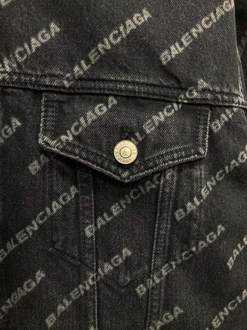 BALENCIAGA（バレンシアガ）BALENCIAGA (バレンシアガ) BB Denim Jacket/BBモノグラムデニムジャケット ブラック サイズ:XSの古着・服飾アイテム
