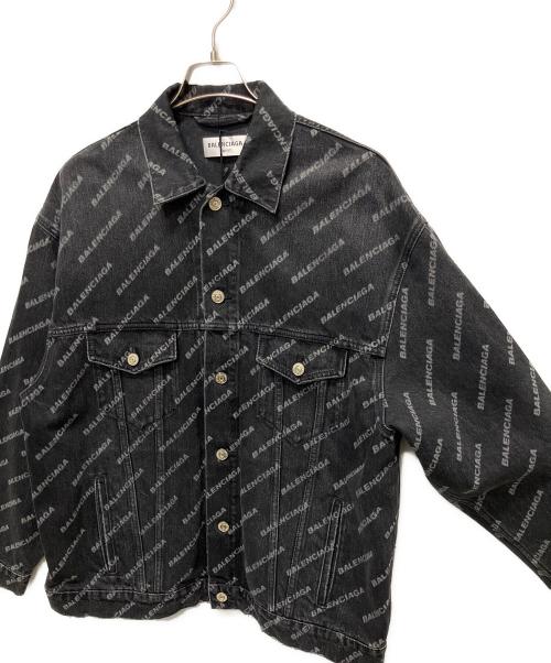 BALENCIAGA（バレンシアガ）BALENCIAGA (バレンシアガ) BB Denim Jacket/BBモノグラムデニムジャケット ブラック サイズ:XSの古着・服飾アイテム