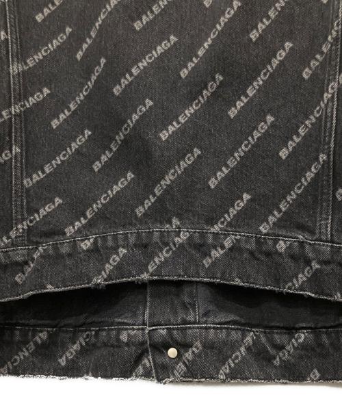 BALENCIAGA（バレンシアガ）BALENCIAGA (バレンシアガ) BB Denim Jacket/BBモノグラムデニムジャケット ブラック サイズ:XSの古着・服飾アイテム