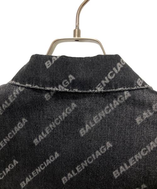 BALENCIAGA（バレンシアガ）BALENCIAGA (バレンシアガ) BB Denim Jacket/BBモノグラムデニムジャケット ブラック サイズ:XSの古着・服飾アイテム