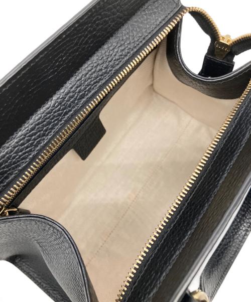 GUCCI（グッチ）GUCCI (グッチ) Gucci Soho Leather Tote Crossbody Bag/ソーホー インターロッキングG ショルダーバッグ/2WAYバッグ ブラック サイズ:-の古着・服飾アイテム