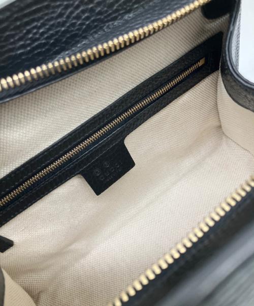 GUCCI（グッチ）GUCCI (グッチ) Gucci Soho Leather Tote Crossbody Bag/ソーホー インターロッキングG ショルダーバッグ/2WAYバッグ ブラック サイズ:-の古着・服飾アイテム