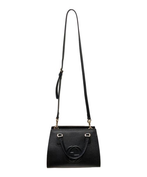 GUCCI（グッチ）GUCCI (グッチ) Gucci Soho Leather Tote Crossbody Bag/ソーホー インターロッキングG ショルダーバッグ/2WAYバッグ ブラック サイズ:-の古着・服飾アイテム