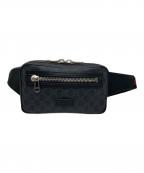 GUCCIグッチ）の古着「Gucci GG Supreme Belt Bag/ベルトウエストバッグ」｜ブラック