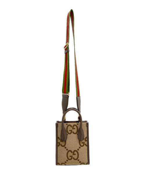 GUCCI（グッチ）GUCCI (グッチ) ジャンボGGキャンバス 2WAYバッグ ブラウン サイズ:-の古着・服飾アイテム