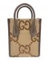 GUCCI (グッチ) ジャンボGGキャンバス 2WAYバッグ ブラウン サイズ:-：120000円