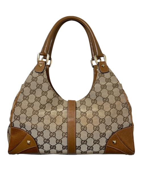 GUCCI（グッチ）GUCCI (グッチ) GGキャンバス ニュージャッキー ベージュ×ブラウンの古着・服飾アイテム