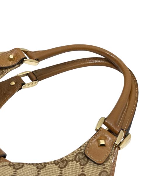 GUCCI（グッチ）GUCCI (グッチ) GGキャンバス ニュージャッキー ベージュ×ブラウンの古着・服飾アイテム