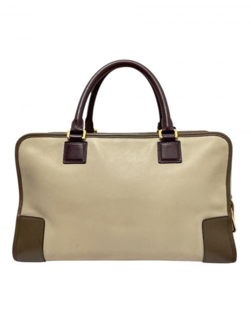 LOEWE（ロエベ）LOEWE (ロエベ) アマソナ36 ベージュ×ブラウン サイズ:36の古着・服飾アイテム