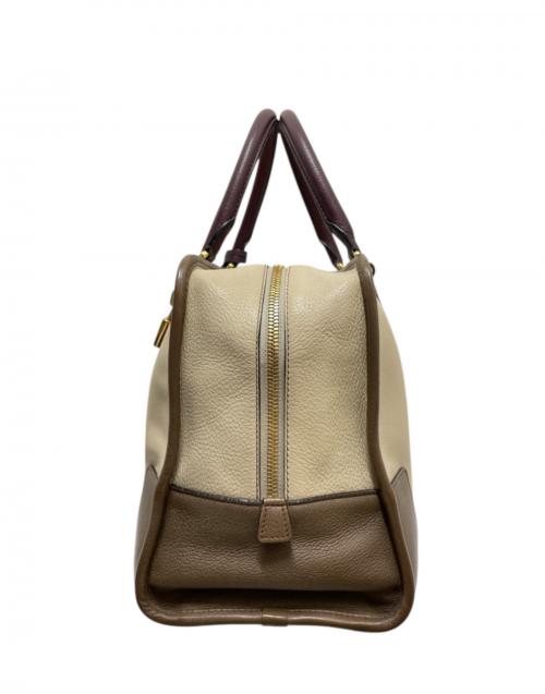 LOEWE（ロエベ）LOEWE (ロエベ) アマソナ36 ベージュ×ブラウン サイズ:36の古着・服飾アイテム