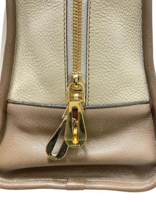 LOEWE（ロエベ）LOEWE (ロエベ) アマソナ36 ベージュ×ブラウン サイズ:36の古着・服飾アイテム