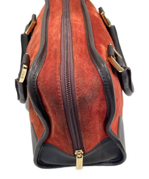 LOEWE（ロエベ）LOEWE (ロエベ) アマソナ28/スウェードハンドバッグ ブラウン サイズ:28の古着・服飾アイテム
