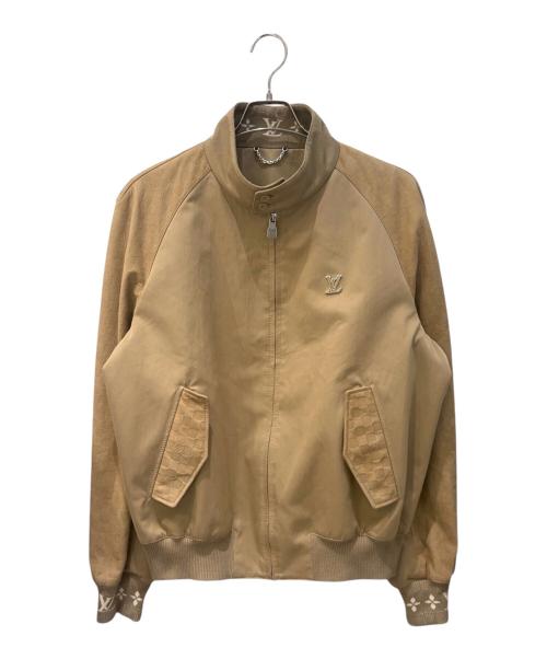 LOUIS VUITTON（ルイ ヴィトン）LOUIS VUITTON (ルイ ヴィトン) スウェードミックスブルゾン ベージュ サイズ:50の古着・服飾アイテム