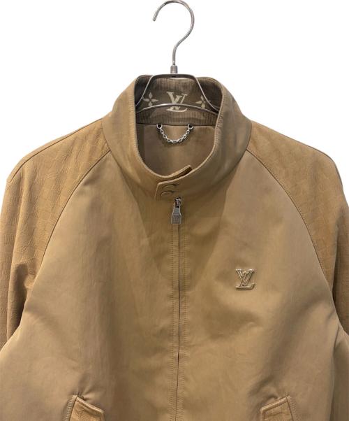 LOUIS VUITTON（ルイ ヴィトン）LOUIS VUITTON (ルイ ヴィトン) スウェードミックスブルゾン ベージュ サイズ:50の古着・服飾アイテム