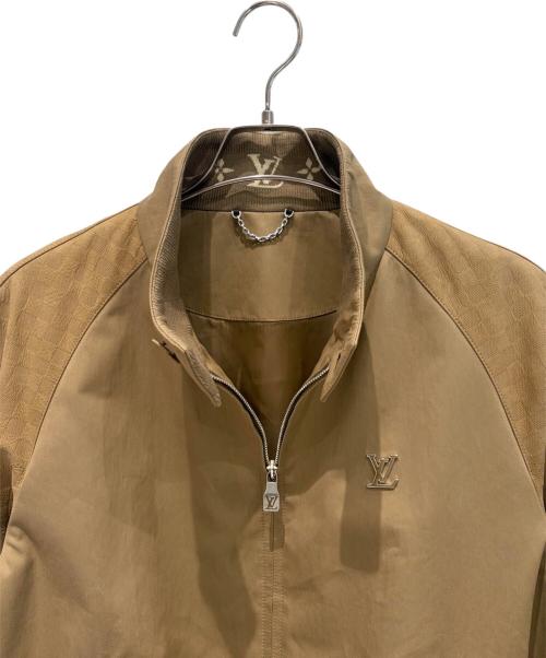 LOUIS VUITTON（ルイ ヴィトン）LOUIS VUITTON (ルイ ヴィトン) スウェードミックスブルゾン ベージュ サイズ:50の古着・服飾アイテム