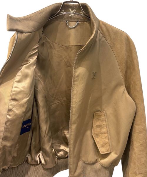 LOUIS VUITTON（ルイ ヴィトン）LOUIS VUITTON (ルイ ヴィトン) スウェードミックスブルゾン ベージュ サイズ:50の古着・服飾アイテム
