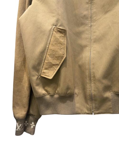 LOUIS VUITTON（ルイ ヴィトン）LOUIS VUITTON (ルイ ヴィトン) スウェードミックスブルゾン ベージュ サイズ:50の古着・服飾アイテム