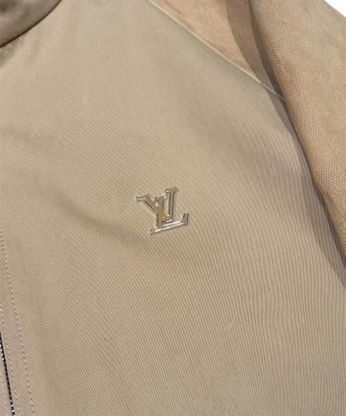 LOUIS VUITTON（ルイ ヴィトン）LOUIS VUITTON (ルイ ヴィトン) スウェードミックスブルゾン ベージュ サイズ:50の古着・服飾アイテム