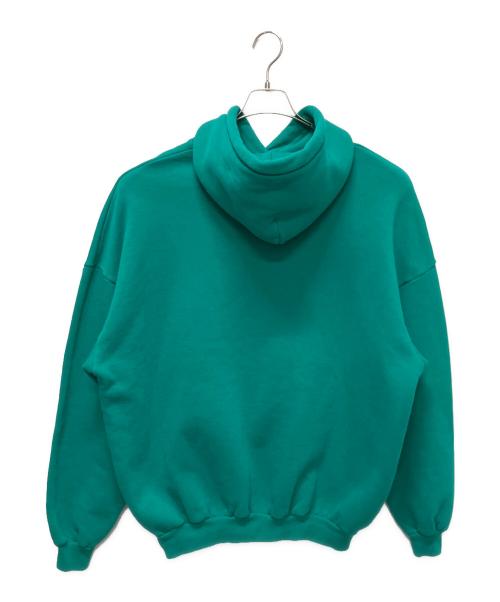 BALENCIAGA（バレンシアガ）BALENCIAGA (バレンシアガ) BBロゴデザインパーカー/裏起毛プルオーバーパーカー グリーン サイズ:XSの古着・服飾アイテム