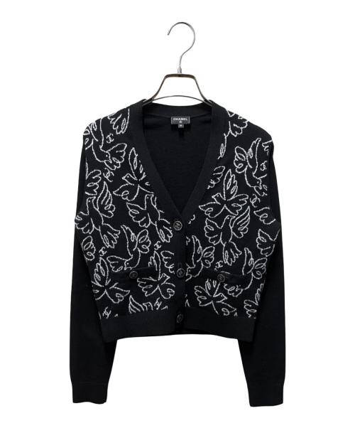 CHANEL（シャネル）CHANEL (シャネル) ココボタンVネックカーディガン ブラック サイズ:36の古着・服飾アイテム