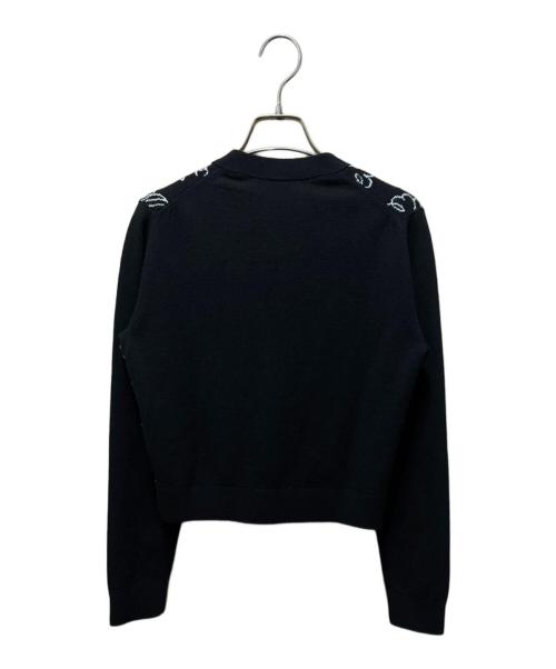 CHANEL（シャネル）CHANEL (シャネル) ココボタンVネックカーディガン ブラック サイズ:36の古着・服飾アイテム