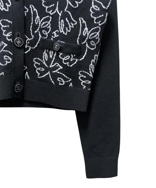 CHANEL（シャネル）CHANEL (シャネル) ココボタンVネックカーディガン ブラック サイズ:36の古着・服飾アイテム