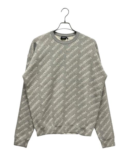 BALENCIAGA（バレンシアガ）BALENCIAGA (バレンシアガ) ロゴニット　702952 グレー サイズ:XSの古着・服飾アイテム