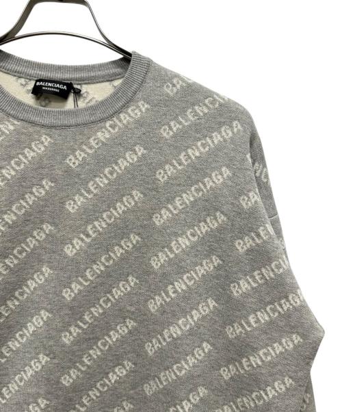 BALENCIAGA（バレンシアガ）BALENCIAGA (バレンシアガ) ロゴニット　702952 グレー サイズ:XSの古着・服飾アイテム