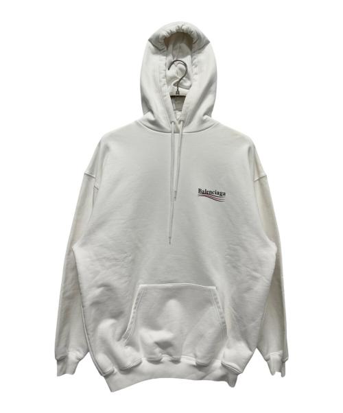 BALENCIAGA（バレンシアガ）BALENCIAGA (バレンシアガ) キャンペーンロゴパーカー　578135 ホワイト サイズ:XSの古着・服飾アイテム