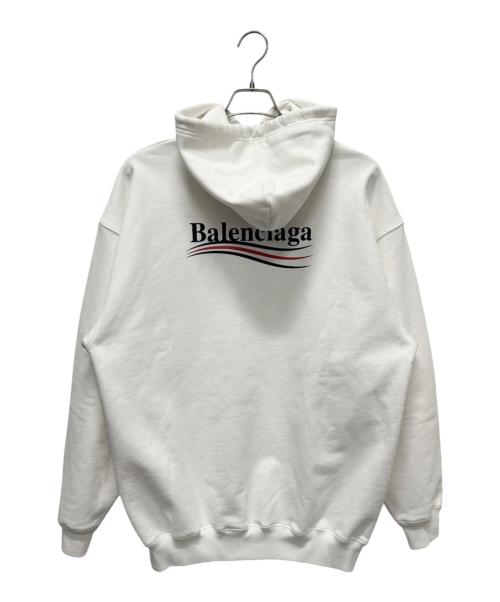 BALENCIAGA（バレンシアガ）BALENCIAGA (バレンシアガ) キャンペーンロゴパーカー　578135 ホワイト サイズ:XSの古着・服飾アイテム