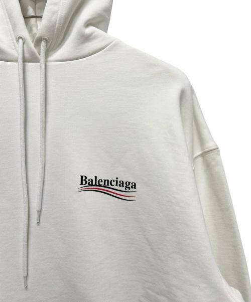 BALENCIAGA（バレンシアガ）BALENCIAGA (バレンシアガ) キャンペーンロゴパーカー　578135 ホワイト サイズ:XSの古着・服飾アイテム