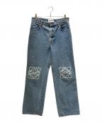 LOEWEロエベ）の古着「Anagram Baggy Denim Pants アナグラムバギーデニムパンツ」｜インディゴ