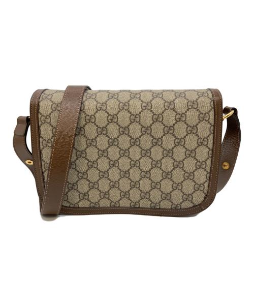GUCCI（グッチ）GUCCI (グッチ) Gucci 1955 Horsebit Shoulder Bag/ホースビット1955/ショルダーバッグ ブラウン サイズ:ミディアムの古着・服飾アイテム