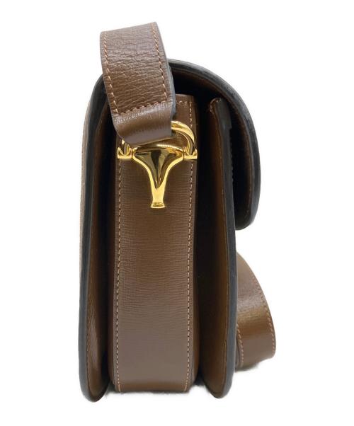 GUCCI（グッチ）GUCCI (グッチ) Gucci 1955 Horsebit Shoulder Bag/ホースビット1955/ショルダーバッグ ブラウン サイズ:ミディアムの古着・服飾アイテム